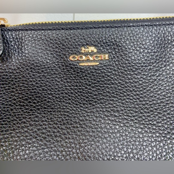 Coach Black Pebbled Leather Bag - Picture 8 of 9